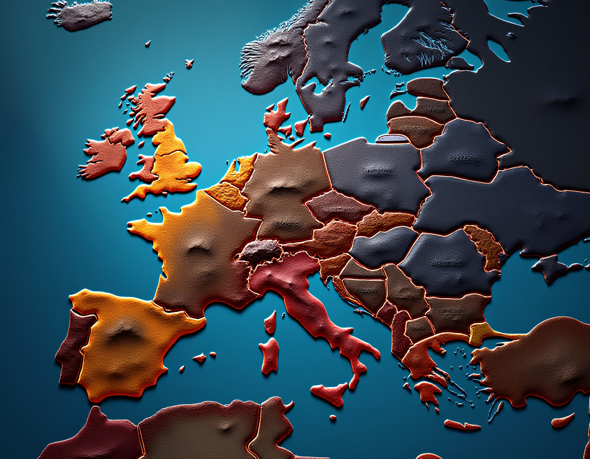 Map overlay from 1945 divisions to 1991 changes